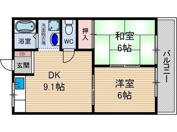 フレグランス佐藤２の物件間取画像